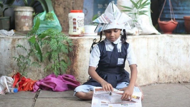 origami helmets waste management composting gardening rainwater harvesting Green school Earth5R