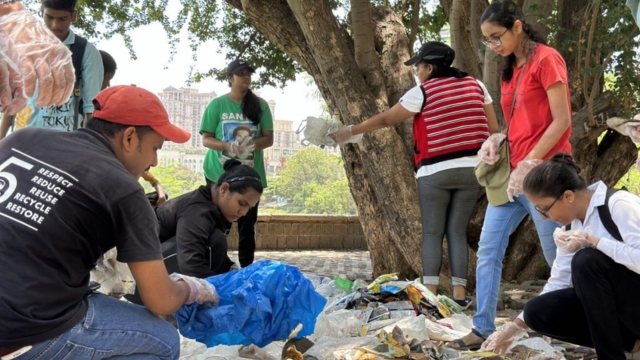 Powai lake cleanup trash lake pollution wastewater ACT Powai Earth5R Mumbai