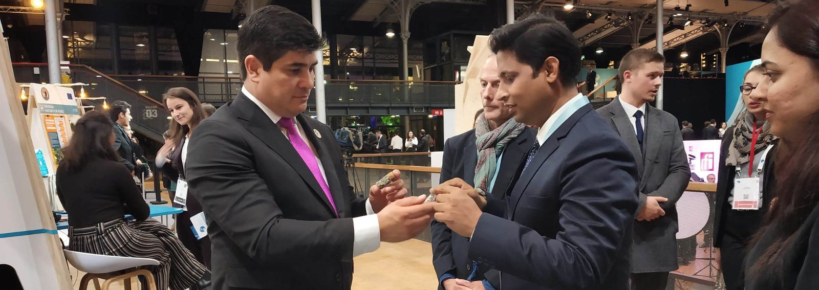 Saurabh Gupta with President of Costa Rica Carlos Alvarado Quesada
