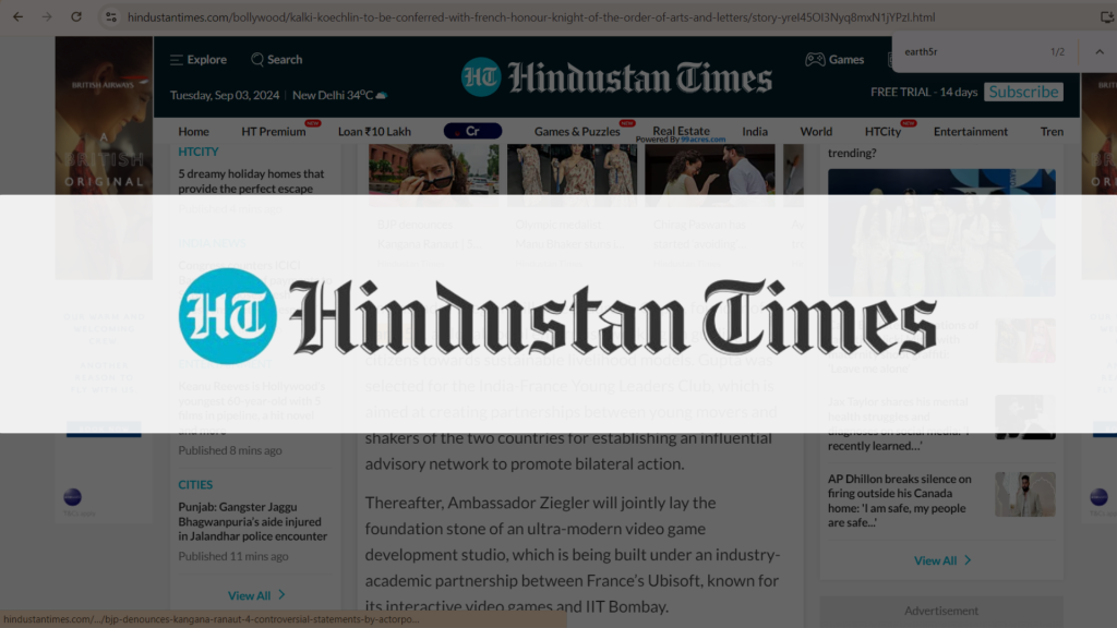 Hindustan Times Earth5R News Published