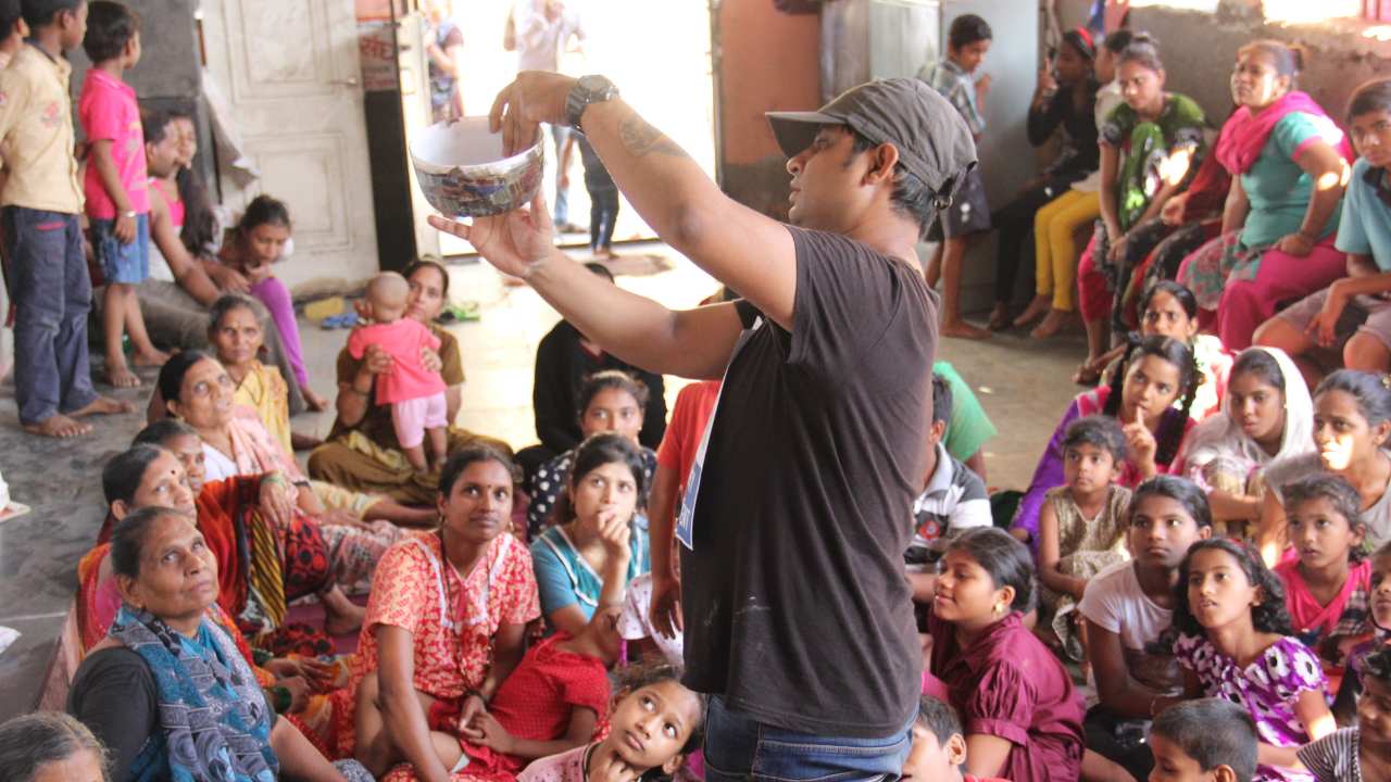 Waste Recycling Upcycling Earth5R Mumbai India Environmental NGO Workshop Livelihood Women CSR ESG