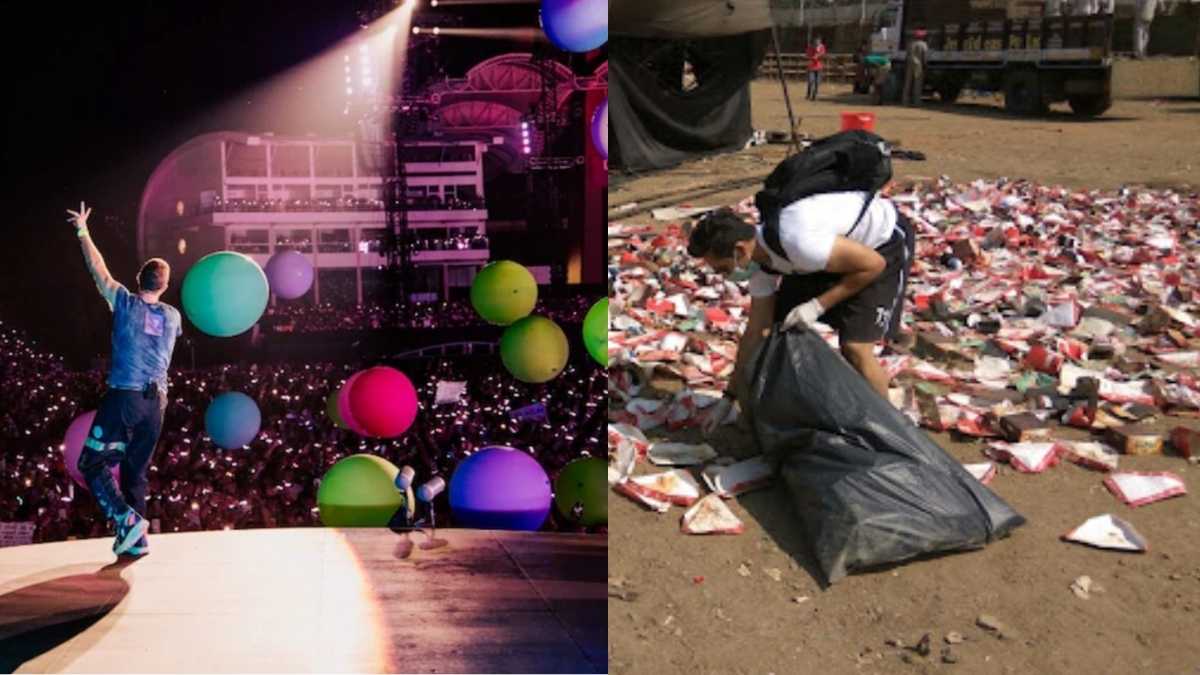 Coldplay Mumbai Sustainability waste management Earth5R CSR