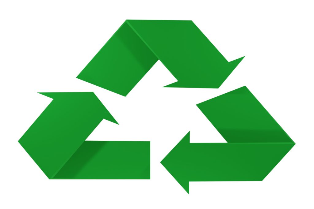 Green recycling symbol representing sustainability, waste management, and circular economy initiatives promoted by Earth5R and ESG-driven organisations in Mumbai.