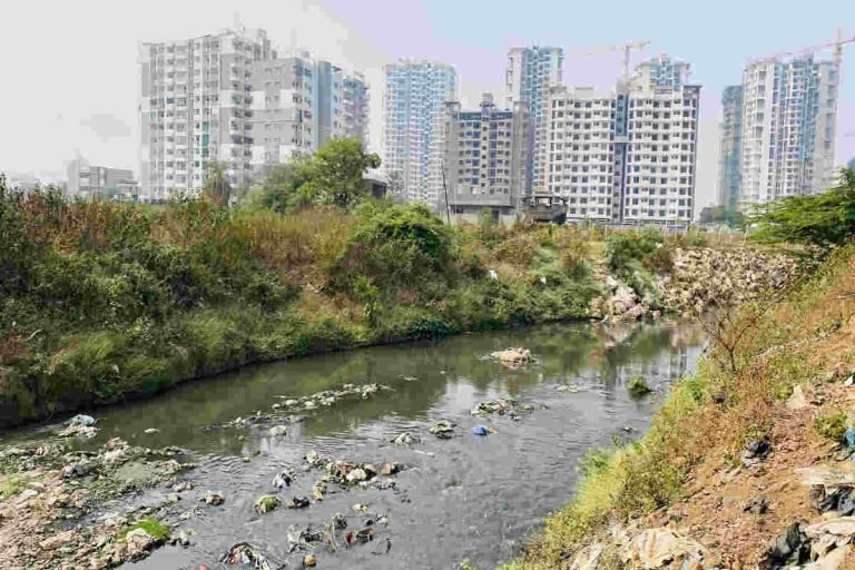 Environmental organisation India Earth5R sustainability waste management river cleaning CSR ESG The Invisible Cost of Dirty Rivers on Urban Real Estate: An Earth5R Urban Policy View