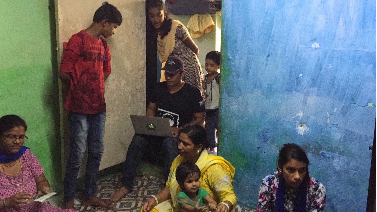 Volunteers participating in Earth5R's large-scale environmental restoration drive