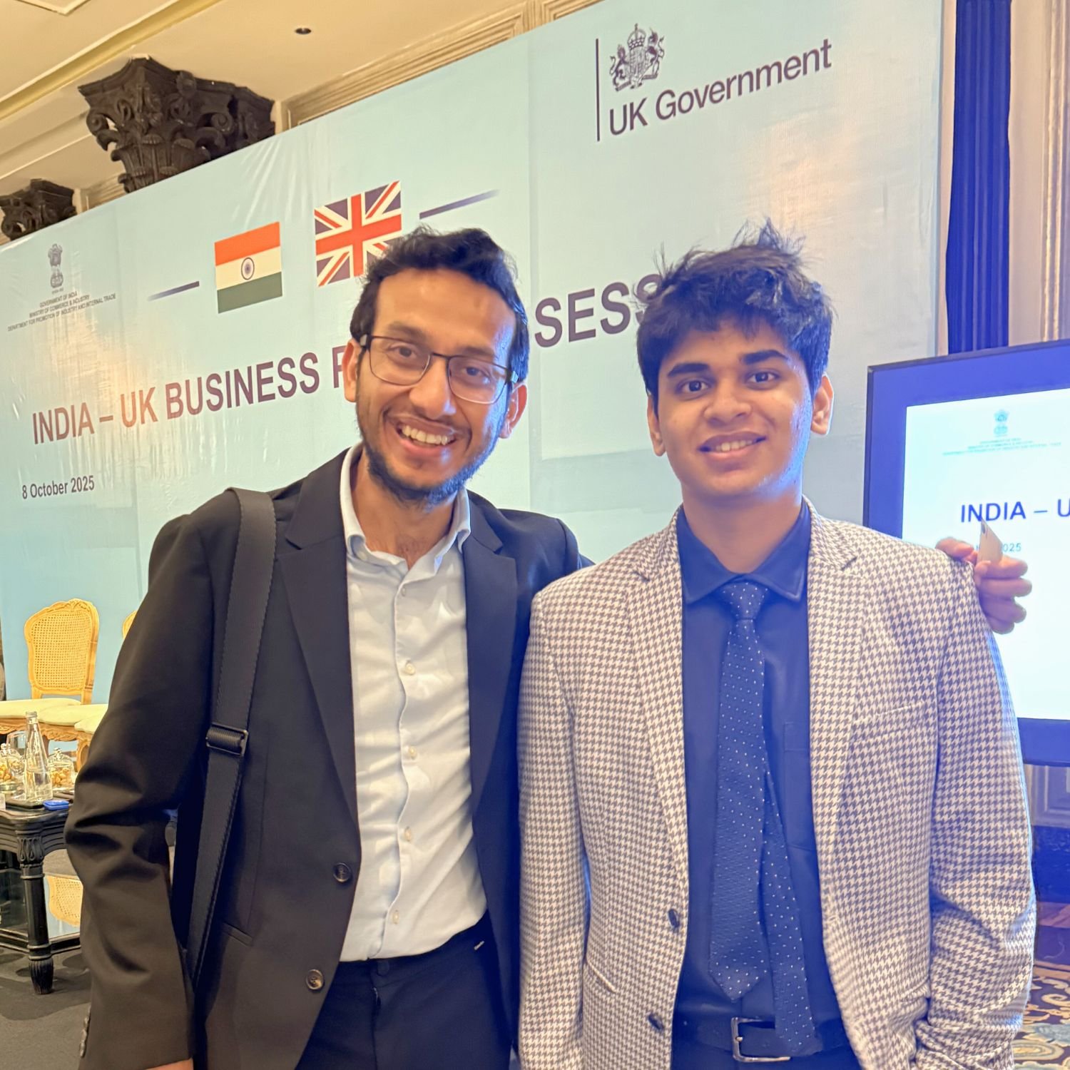 Jahaan Gupta with OYO CEO Ritesh Agarwal