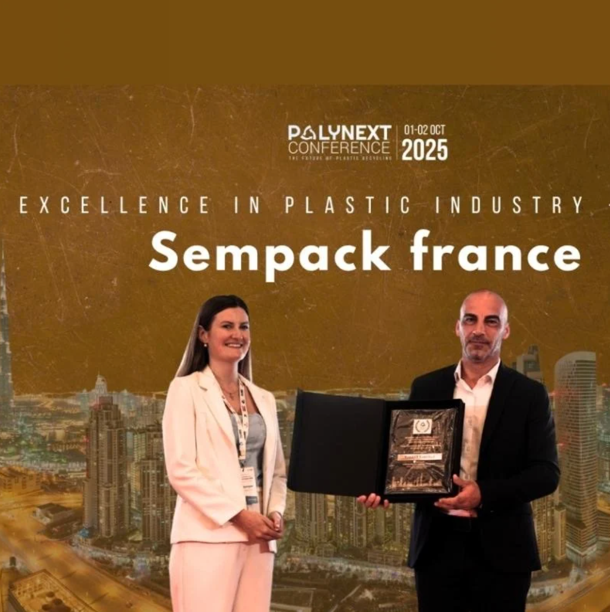SEMPACK France awarded at Polynext Conference, Dubai