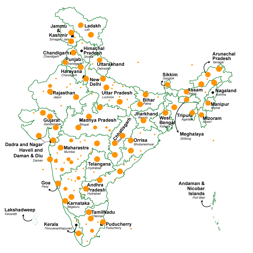 Earth5R operations across India