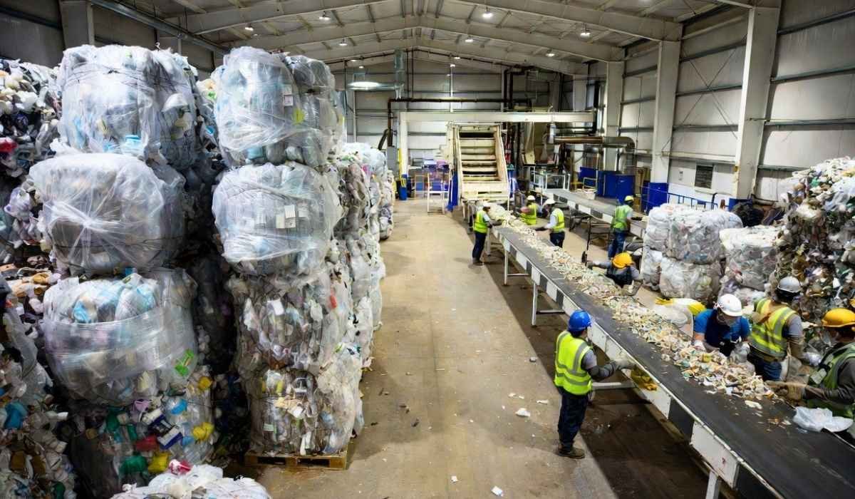 Earth5R partner Material Recovery Facility in India — CPCB-registered plastic waste sorting and processing operation