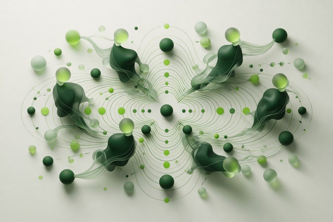 Abstract radiating waves representing marketing and outreach