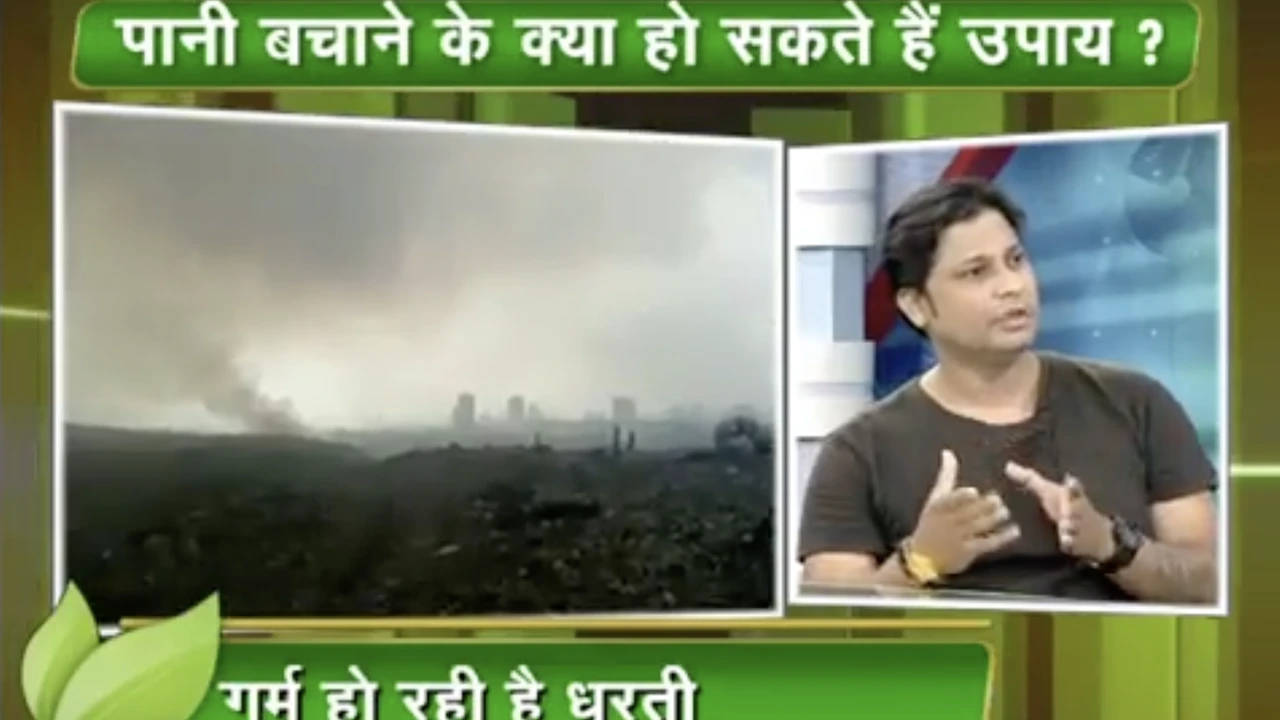 Saurabh Gupta on the CNBC Awaaz World Environment Day panel, discussing ways to save water