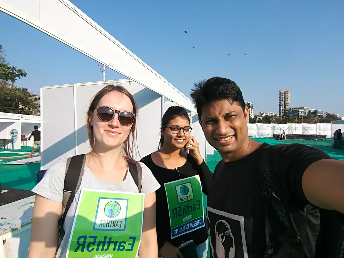 Earth5R Green Citizens volunteers at a public event where they train citizens on circular economy