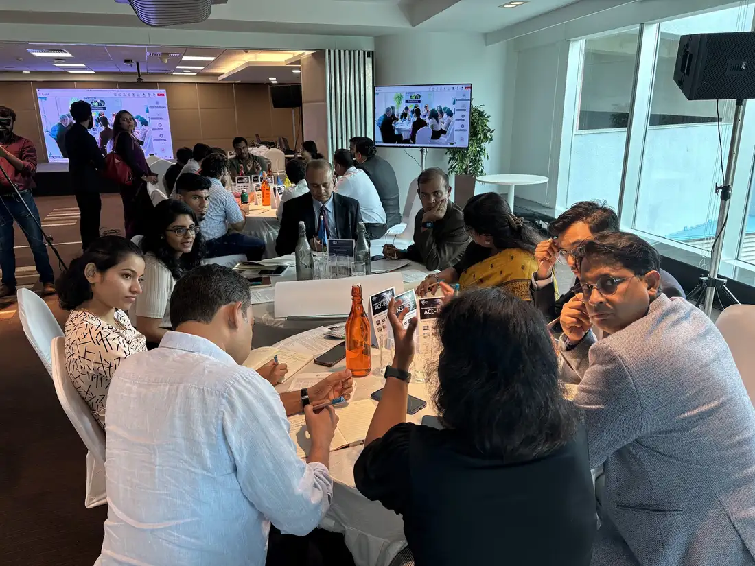 Participants at the UNFCCC Global Innovation Hub workshop in Bengaluru attended by Earth5R, climate action and net zero innovation